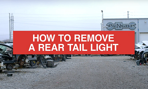 How to remove a rear tail light