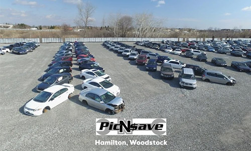 view of the car yard